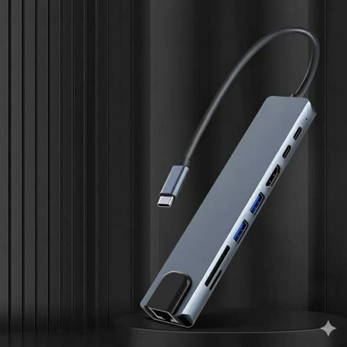 Adaptador Hub USB-C 8 em 1