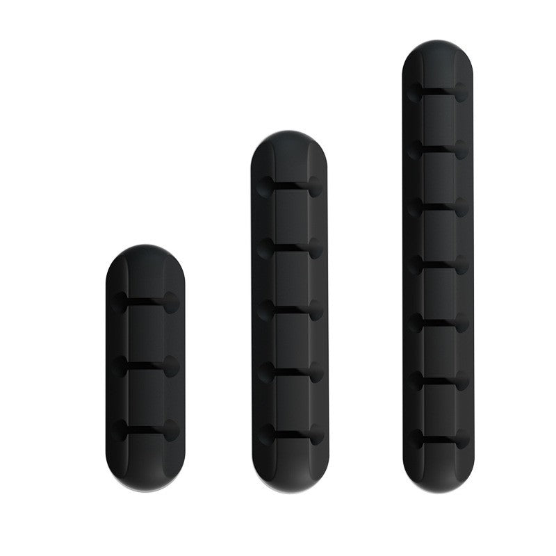 Organizador de Cabos de Silicone com Fixação Adesiva